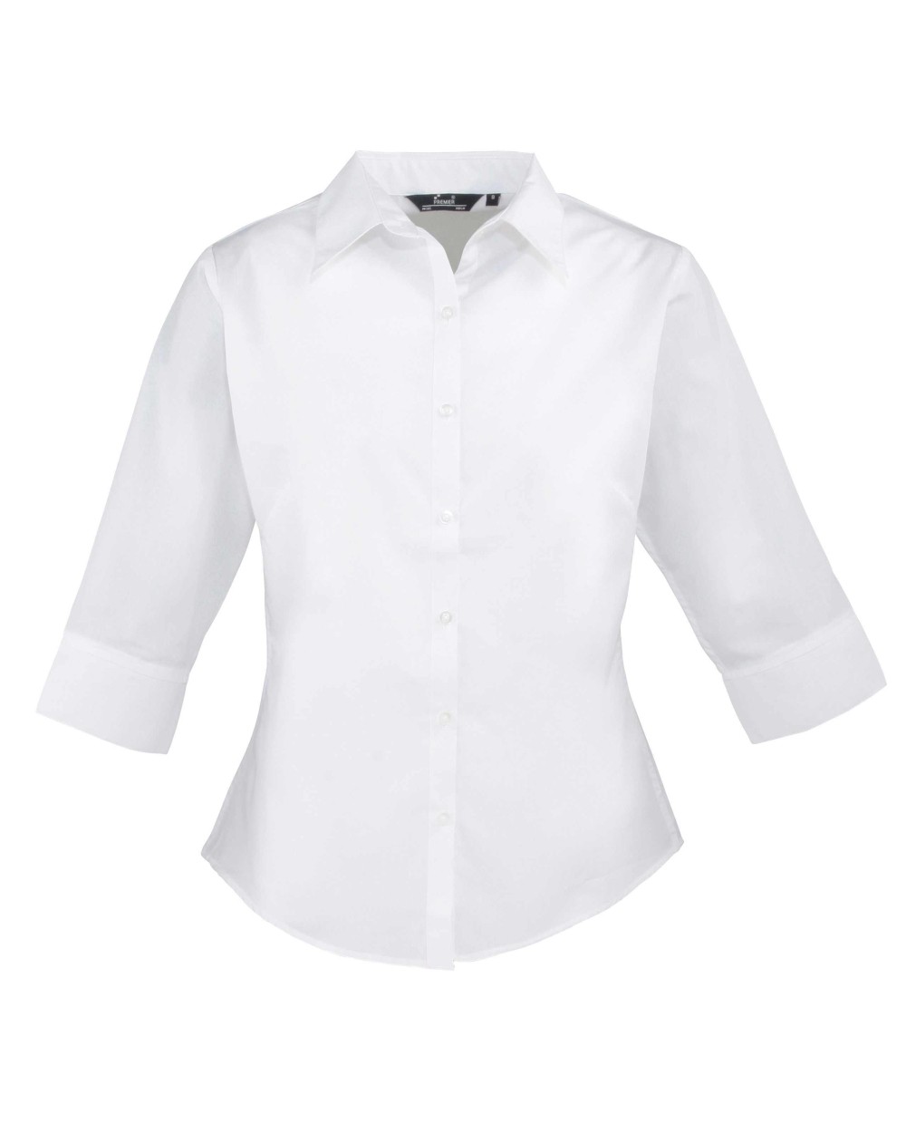 PREMIER Women's ¾ sleeve poplin blouse Hemden personalisierbar