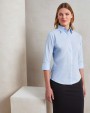 PREMIER Women's ¾ sleeve poplin blouse Hemden personalisierbar