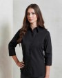 Hemden PREMIER Women's ¾ sleeve poplin blouse voor bedrukking &amp; borduring