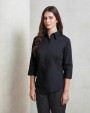 PREMIER Women's ¾ sleeve poplin blouse Hemden personalisierbar