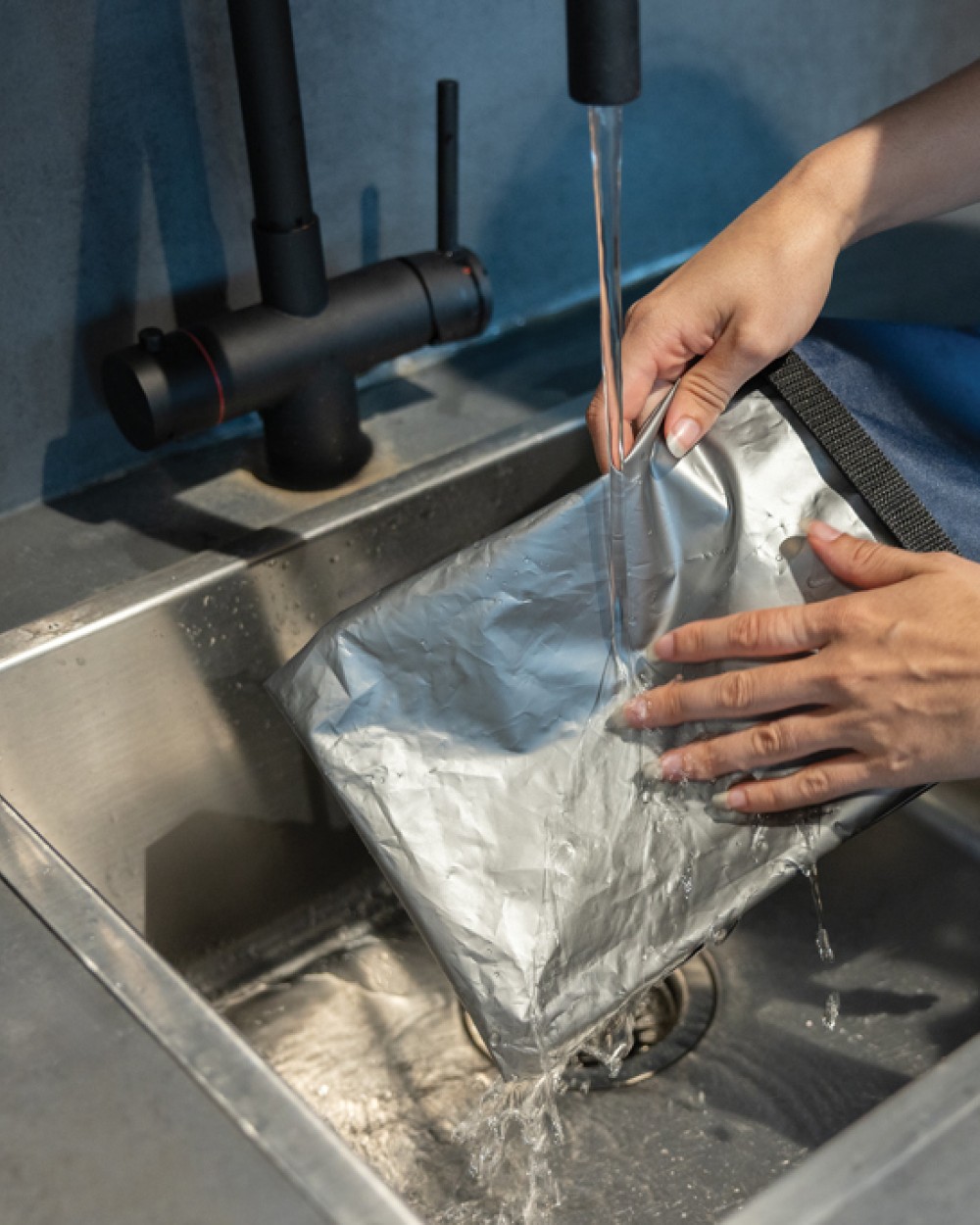 Sacs & Bagagerie personnalisable 4DO Sac à lunch pliable 30x20cm en rPET AWARE™ Snackstrap