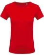 KARIBAN Damen Kurzarm-T-Shirt Rundhalsausschnitt T-Shirts personalisierbar