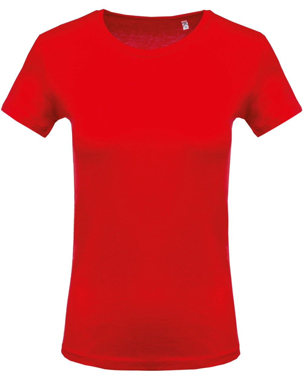 KARIBAN Damen Kurzarm-T-Shirt Rundhalsausschnitt T-Shirts personalisierbar