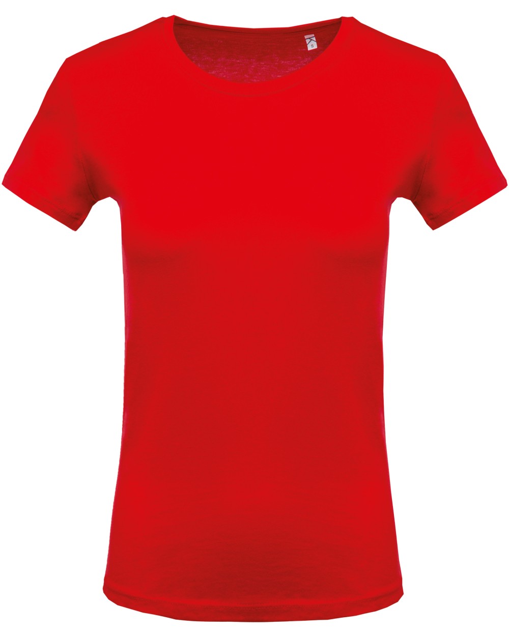 KARIBAN Damen Kurzarm-T-Shirt Rundhalsausschnitt T-Shirts personalisierbar