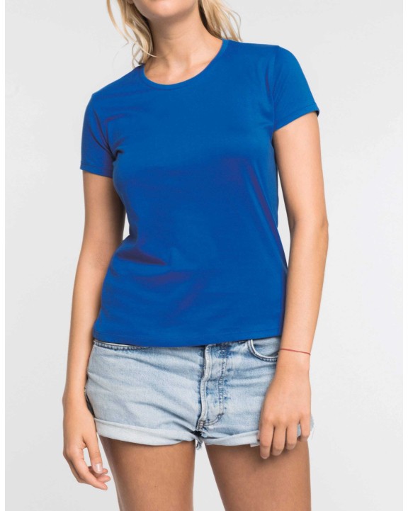 T-shirts KARIBAN Ladies' crew neck short sleeve T-shirt voor bedrukking &amp; borduring