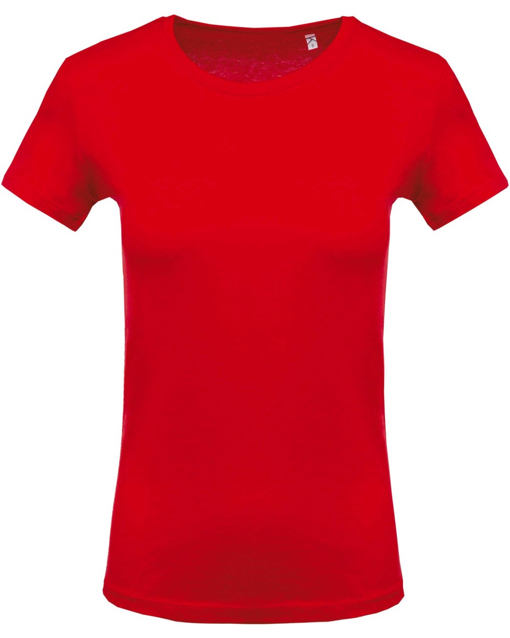 KARIBAN Damen Kurzarm-T-Shirt Rundhalsausschnitt T-Shirts personalisierbar