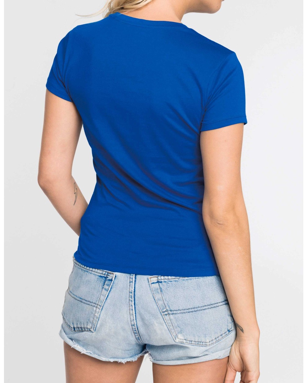 KARIBAN Damen Kurzarm-T-Shirt Rundhalsausschnitt T-Shirts personalisierbar