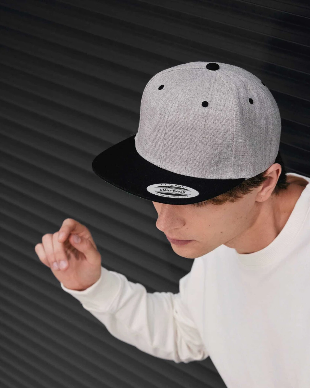 Casquettes personnalisable K-UP Casquette visière plate - 6 panneaux