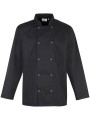 PREMIER Veste de cuisine manches longues à boutons pression /api/colors/b9fdad4a-5e94-45cb-8c03-c08b349b28c3 personnalisable