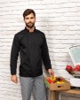 Jassen PREMIER Long Sleeve Press Stud Chef's Jacket voor bedrukking &amp; borduring