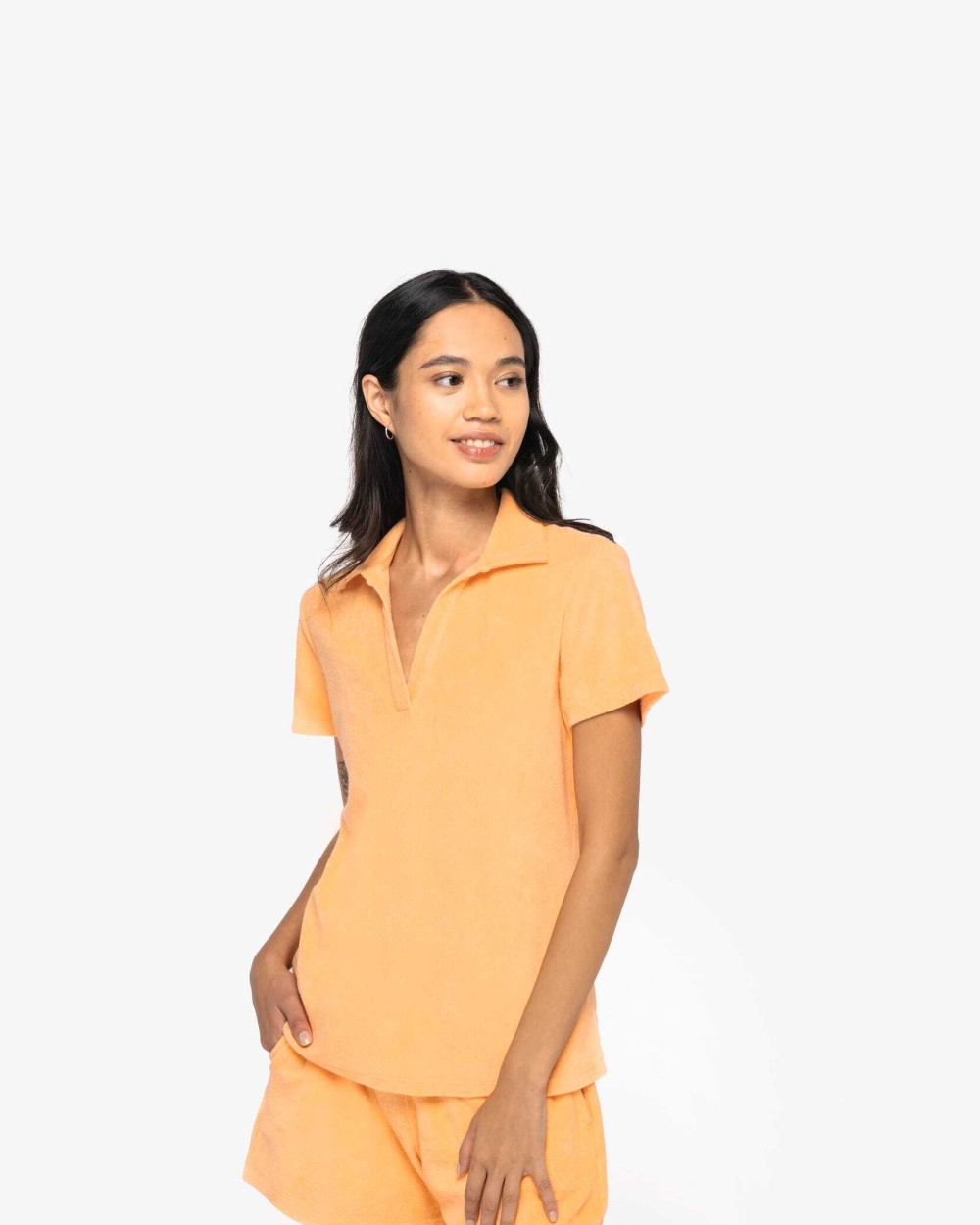 NATIVE SPIRIT Umweltfreundliches Damen-Polohemd aus Frottee Poloshirts personalisierbar