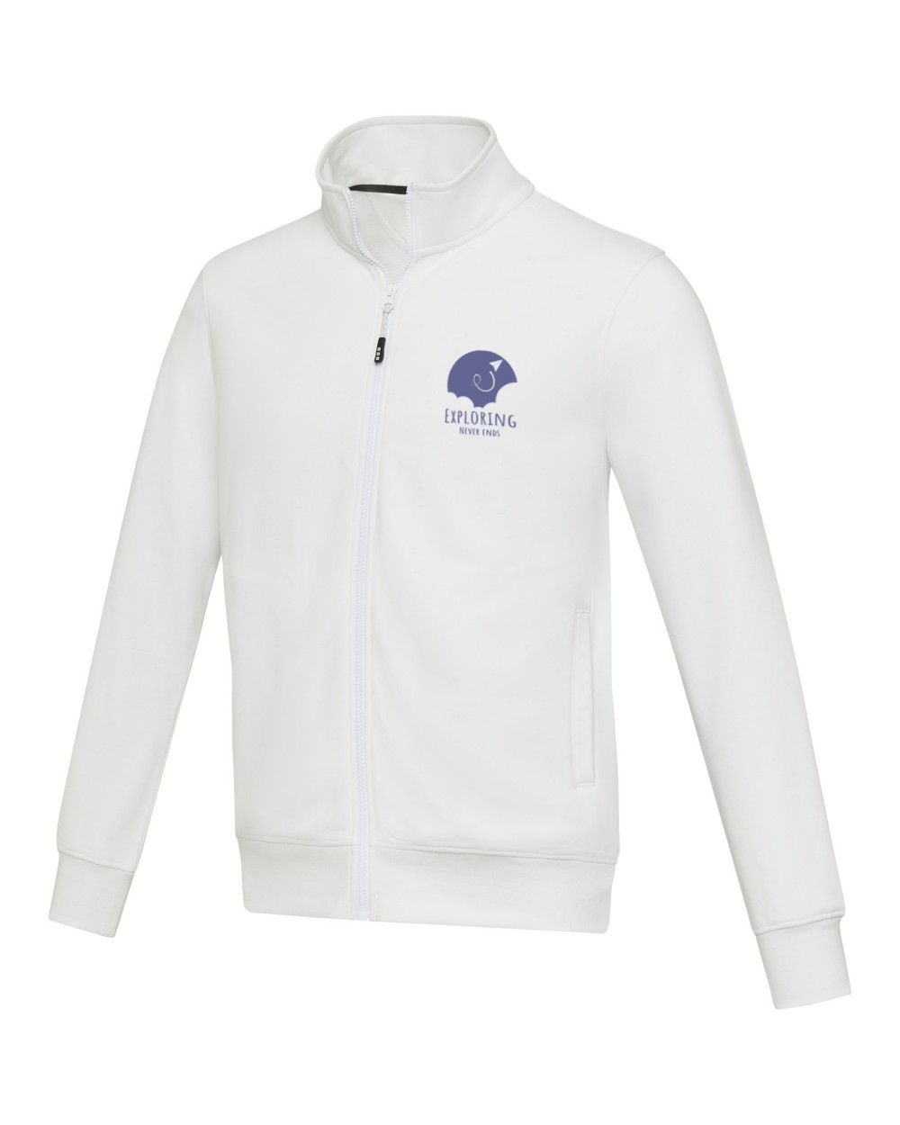 Sweaters & hoodies ELEVATE Galena unisex Aware™ gerecyclede trui met volledige rits voor bedrukking &amp; borduring