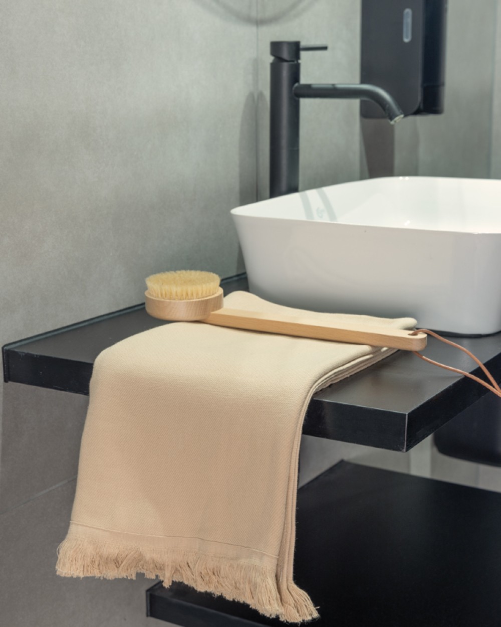 Produits éponges personnalisable UKIYO Serviette hammam Ukiyo Keiko AWARE™ Made in Europe 100x180cm