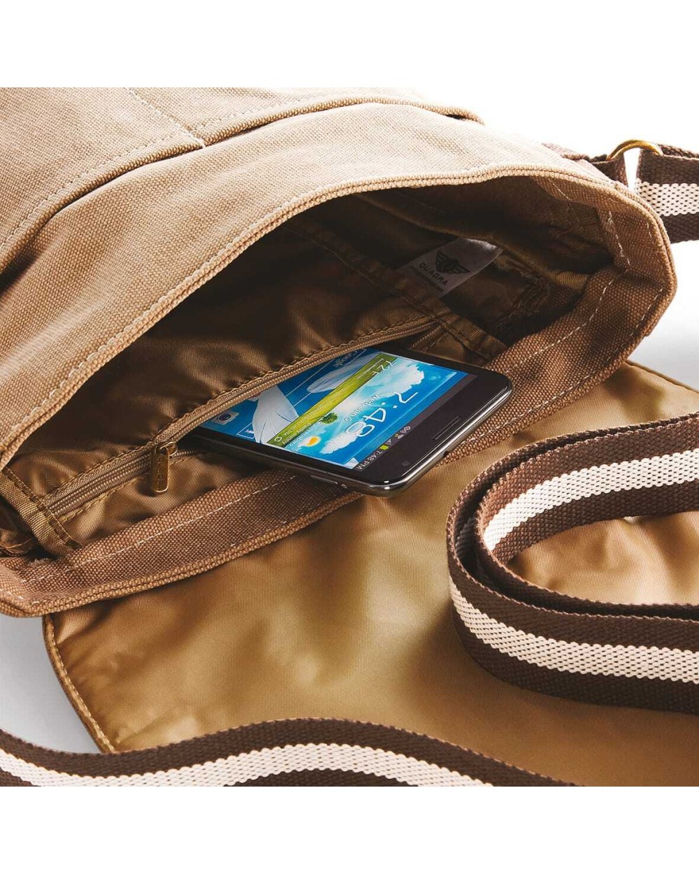 Tassen & Zakken QUADRA Vintage Canvas Messenger voor bedrukking &amp; borduring