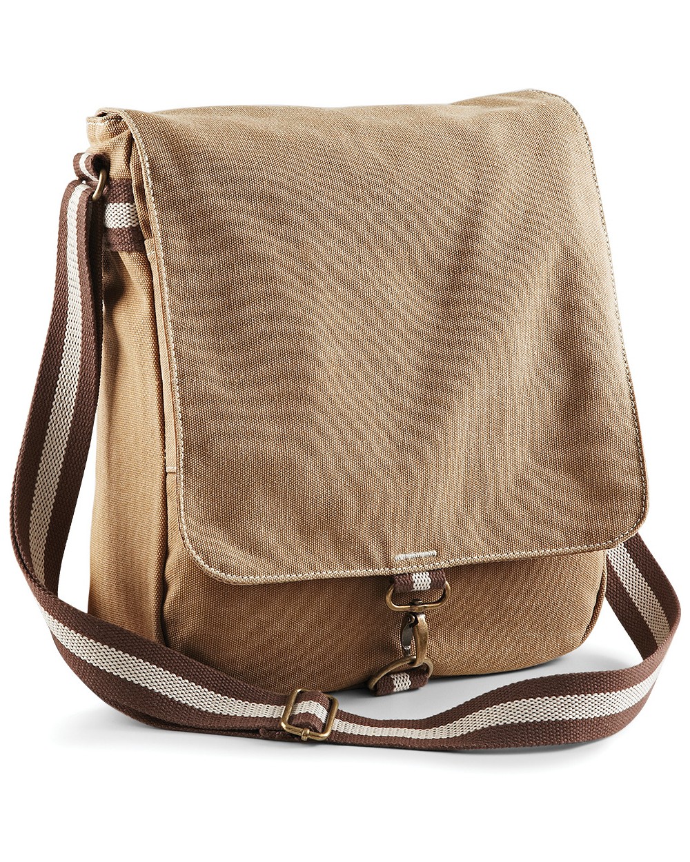 Tassen & Zakken QUADRA Vintage Canvas Messenger voor bedrukking &amp; borduring