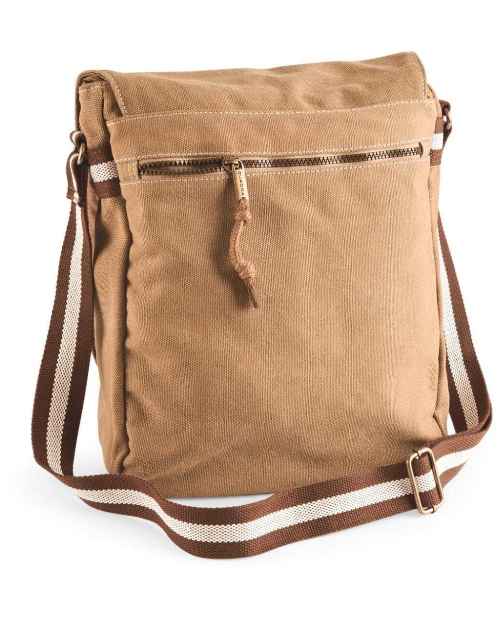 Tassen & Zakken QUADRA Vintage Canvas Messenger voor bedrukking &amp; borduring