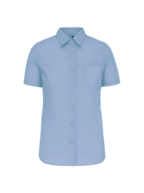 KARIBAN Chemise popeline manches courtes femme /api/colors/7cd11260-06e9-4679-96ce-f0c0cca5092d personnalisable