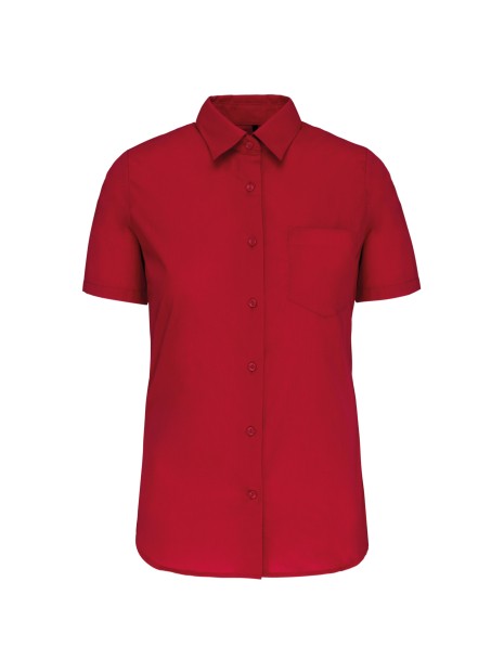 KARIBAN Chemise popeline manches courtes femme /api/colors/f7def30f-cf00-4a4e-8048-9f030f6d3017 personnalisable