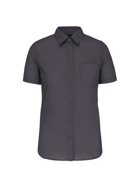 KARIBAN Chemise popeline manches courtes femme /api/colors/a74dfbdb-7821-4e15-a7e5-fe07498d41c7 personnalisable