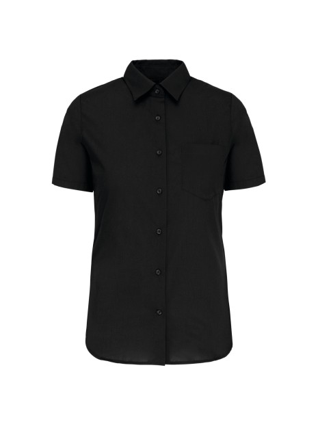 KARIBAN Chemise popeline manches courtes femme /api/colors/b9fdad4a-5e94-45cb-8c03-c08b349b28c3 personnalisable