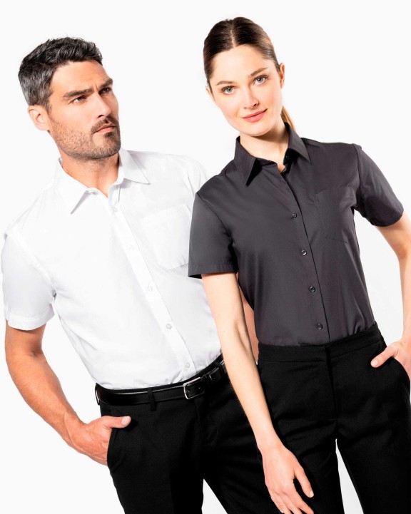Chemises personnalisable KARIBAN Chemise popeline manches courtes femme
