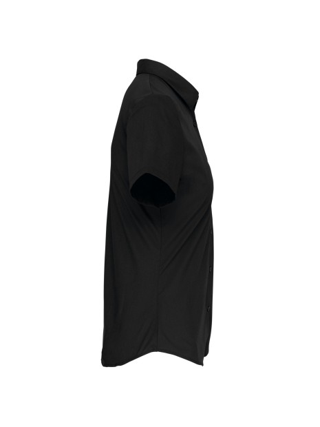 KARIBAN Chemise popeline manches courtes femme /api/colors/b9fdad4a-5e94-45cb-8c03-c08b349b28c3 personnalisable