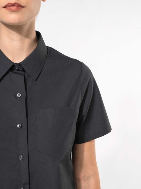 Chemises à personnaliser KARIBAN Chemise popeline manches courtes femme 