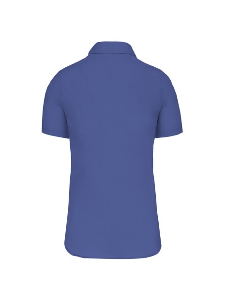 KARIBAN Chemise popeline manches courtes femme /api/colors/f3249b12-7706-4750-a566-5c92fd89a6dc personnalisable