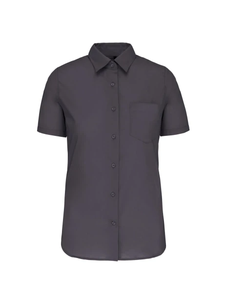 KARIBAN Chemise popeline manches courtes femme /api/colors/a74dfbdb-7821-4e15-a7e5-fe07498d41c7 personnalisable