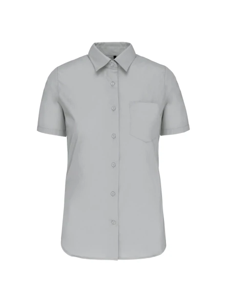 KARIBAN Chemise popeline manches courtes femme /api/colors/b8c3da1f-f409-43cb-b759-5e63471e125b personnalisable