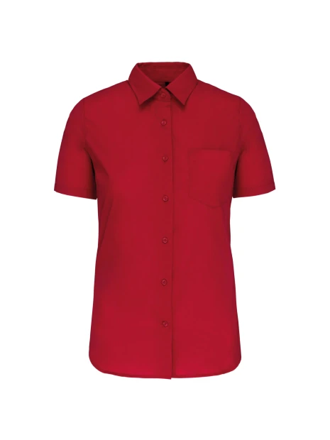 KARIBAN Chemise popeline manches courtes femme /api/colors/f7def30f-cf00-4a4e-8048-9f030f6d3017 personnalisable