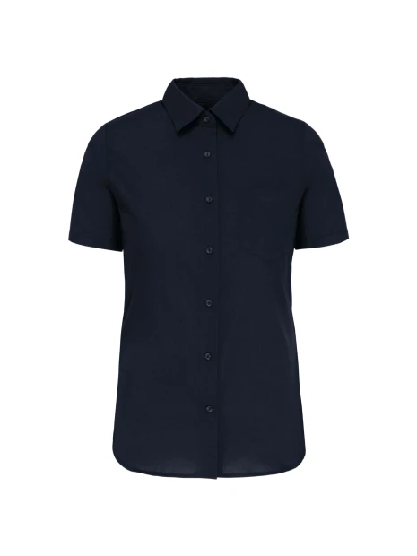 KARIBAN Chemise popeline manches courtes femme /api/colors/b68891a9-1d28-4f7a-8deb-775c45027afd personnalisable