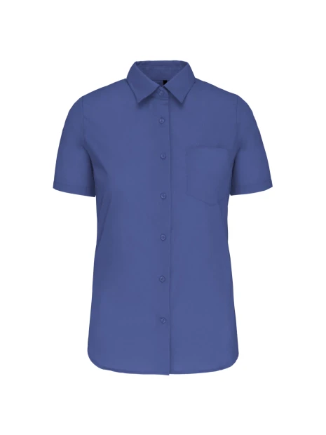 KARIBAN Chemise popeline manches courtes femme /api/colors/f3249b12-7706-4750-a566-5c92fd89a6dc personnalisable