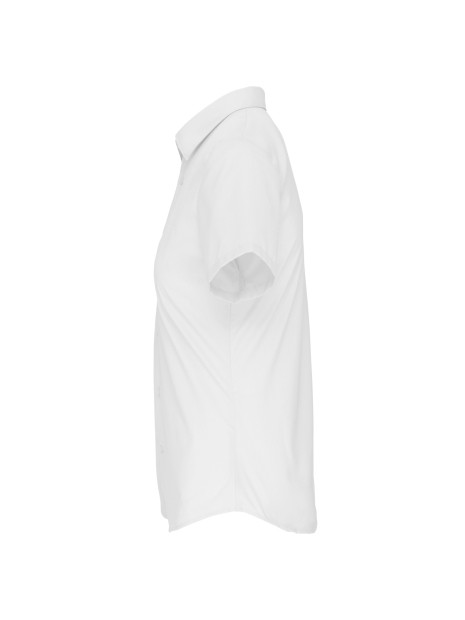 KARIBAN Chemise popeline manches courtes femme /api/colors/7a92cd2d-10d2-40b4-928b-296bb7487506 personnalisable