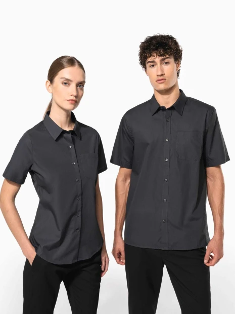 Chemises à personnaliser KARIBAN Chemise popeline manches courtes femme 