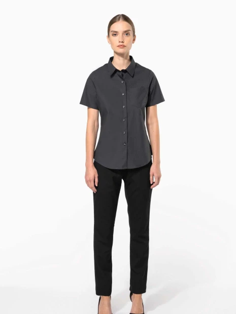 Chemises à personnaliser KARIBAN Chemise popeline manches courtes femme 