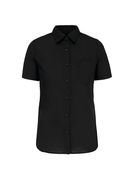 KARIBAN Chemise popeline manches courtes femme /api/colors/b9fdad4a-5e94-45cb-8c03-c08b349b28c3 personnalisable