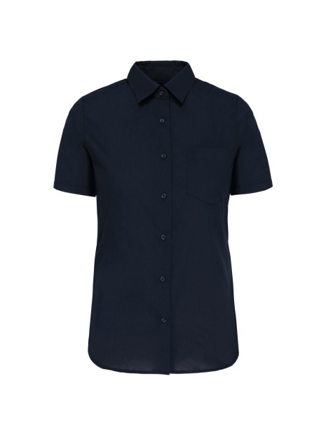 KARIBAN Chemise popeline manches courtes femme /api/colors/b68891a9-1d28-4f7a-8deb-775c45027afd personnalisable