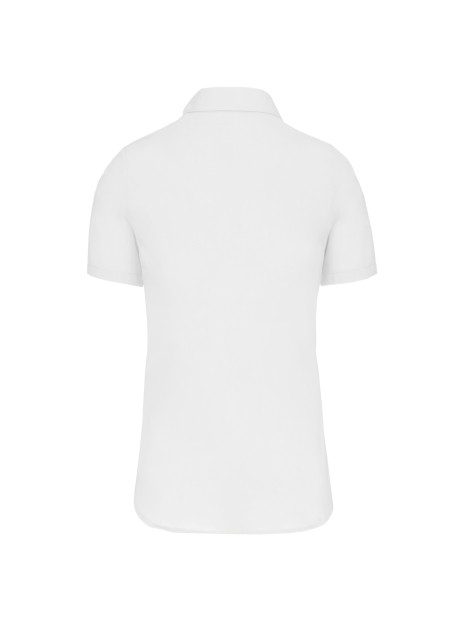 KARIBAN Chemise popeline manches courtes femme /api/colors/7a92cd2d-10d2-40b4-928b-296bb7487506 personnalisable