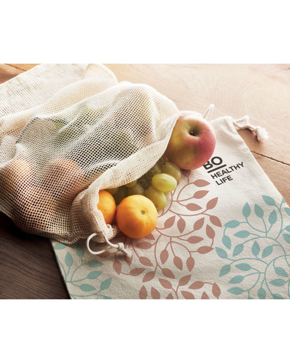 4DO Netzbeutel Baumwolle Taschen personalisierbar