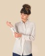 Hemden SPASSO Linnen damesblouse voor bedrukking &amp; borduring