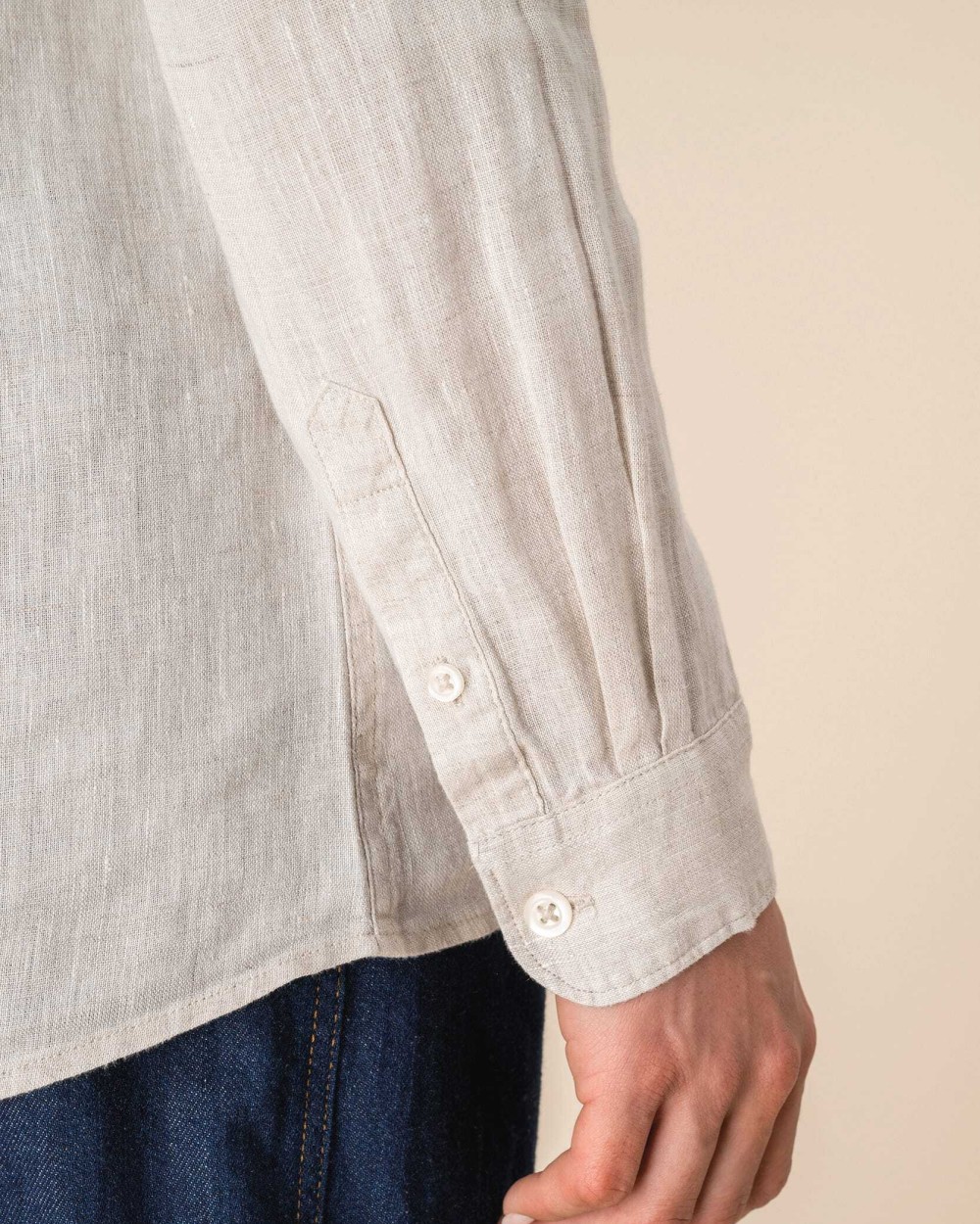 Hemden SPASSO Linnen damesblouse voor bedrukking &amp; borduring