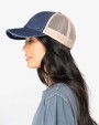 NATIVE SPIRIT Umweltfreundliche Unisex Trucker-Cap im zerrissenen Look Kappen personalisierbar