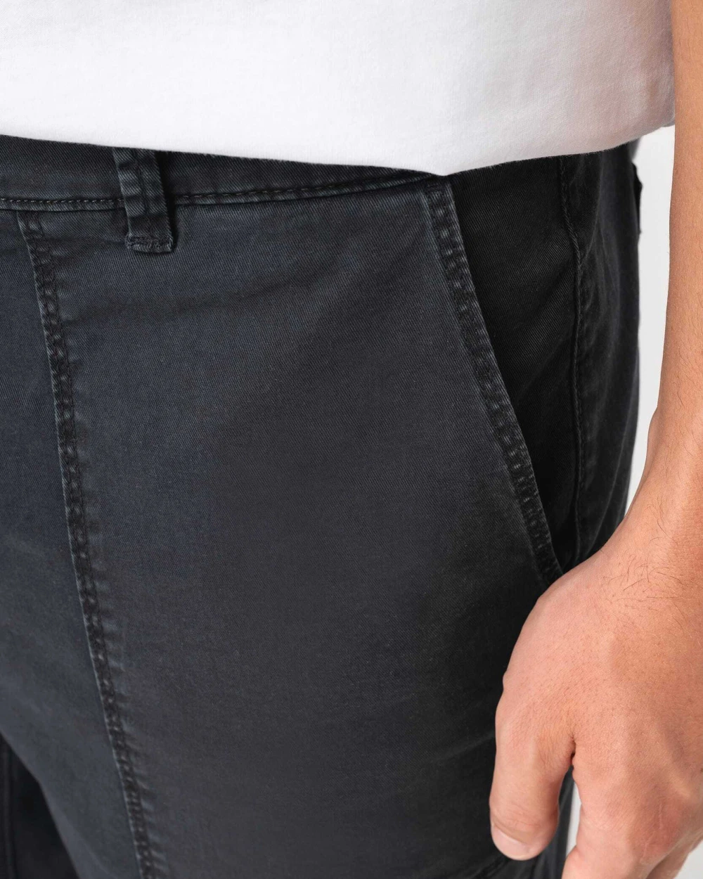 Broeken NATIVE SPIRIT Heren utility broek met verwassen look van ecologisch materiaal voor bedrukking &amp; borduring