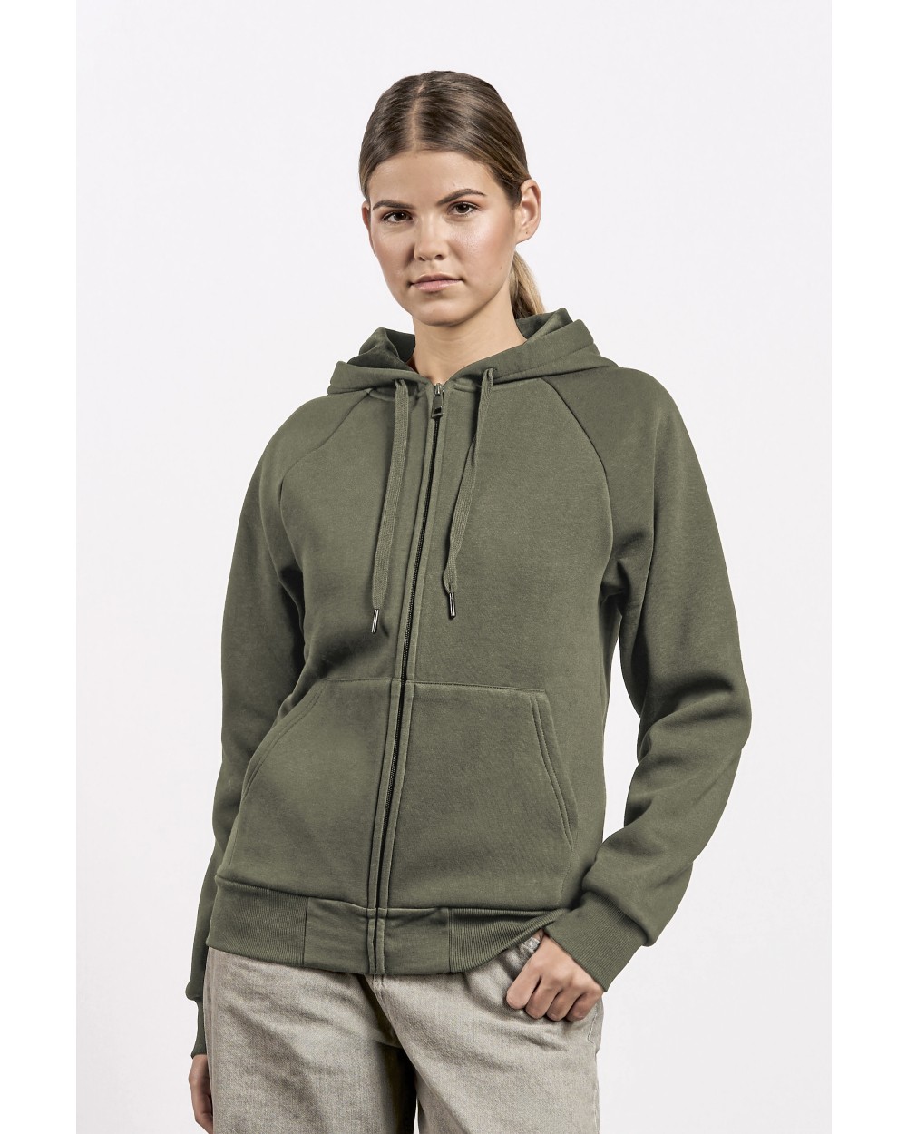 Sweaters & hoodies PROMODORO Women´s Heavy Hoody Jacket voor bedrukking &amp; borduring