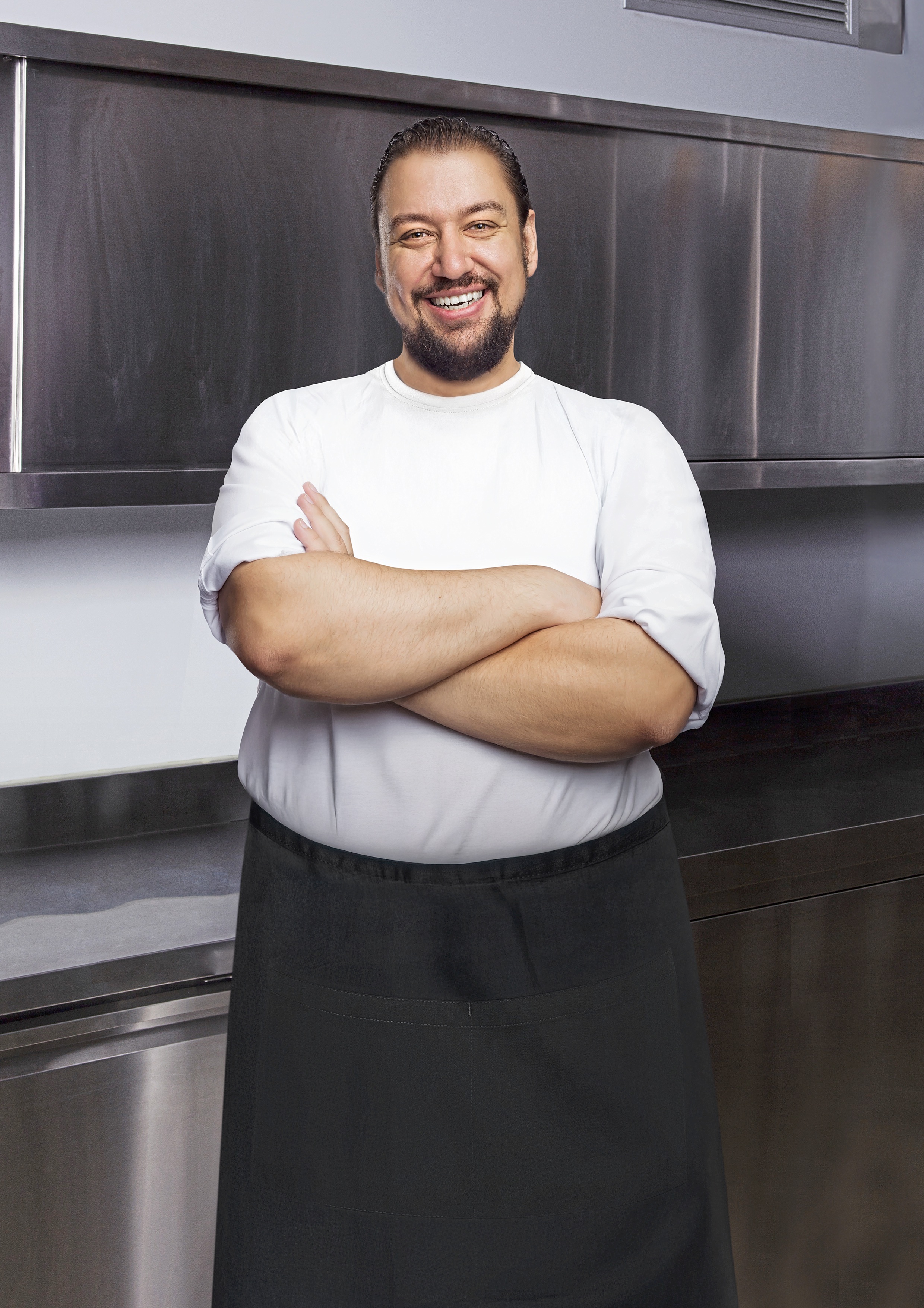 KARLOWSKY XXL-Bistro Apron Basic with Pocket Schürzen personalisierbar