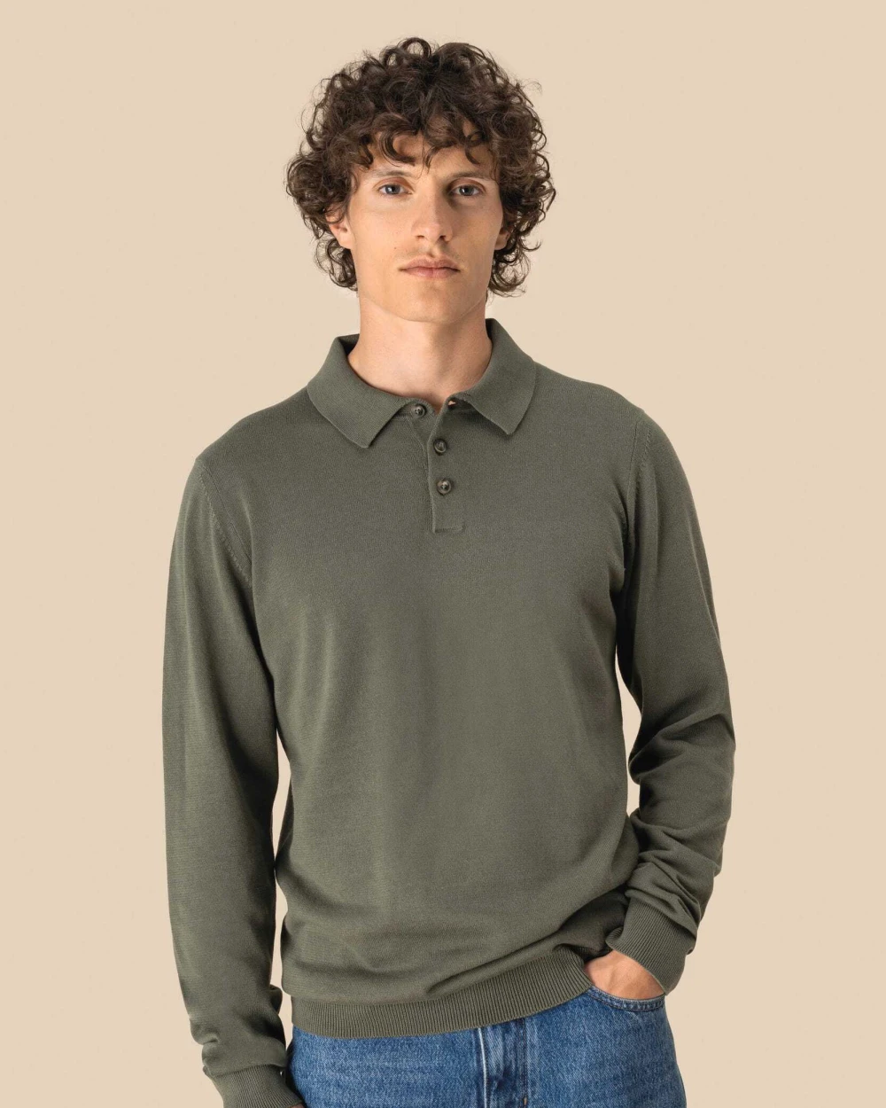 Polos personnalisable SPASSO Polo écoresponsable manches longues homme