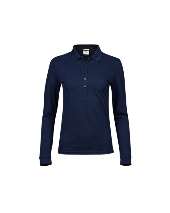 Polos personnalisable Tee Jays LADIES LUXURY STRETCH LONG SLEEVE POLO