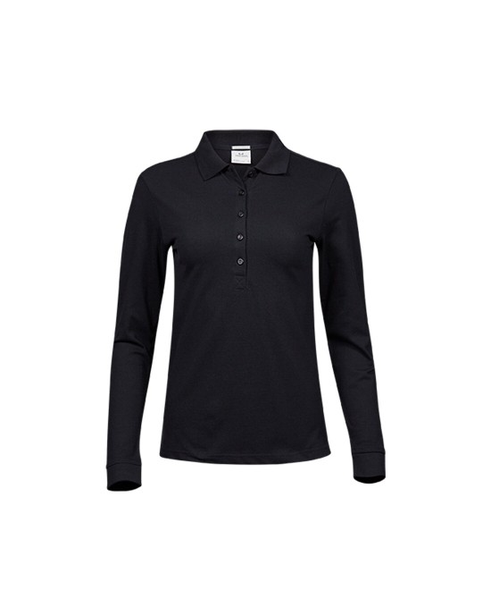 Polos personnalisable Tee Jays LADIES LUXURY STRETCH LONG SLEEVE POLO