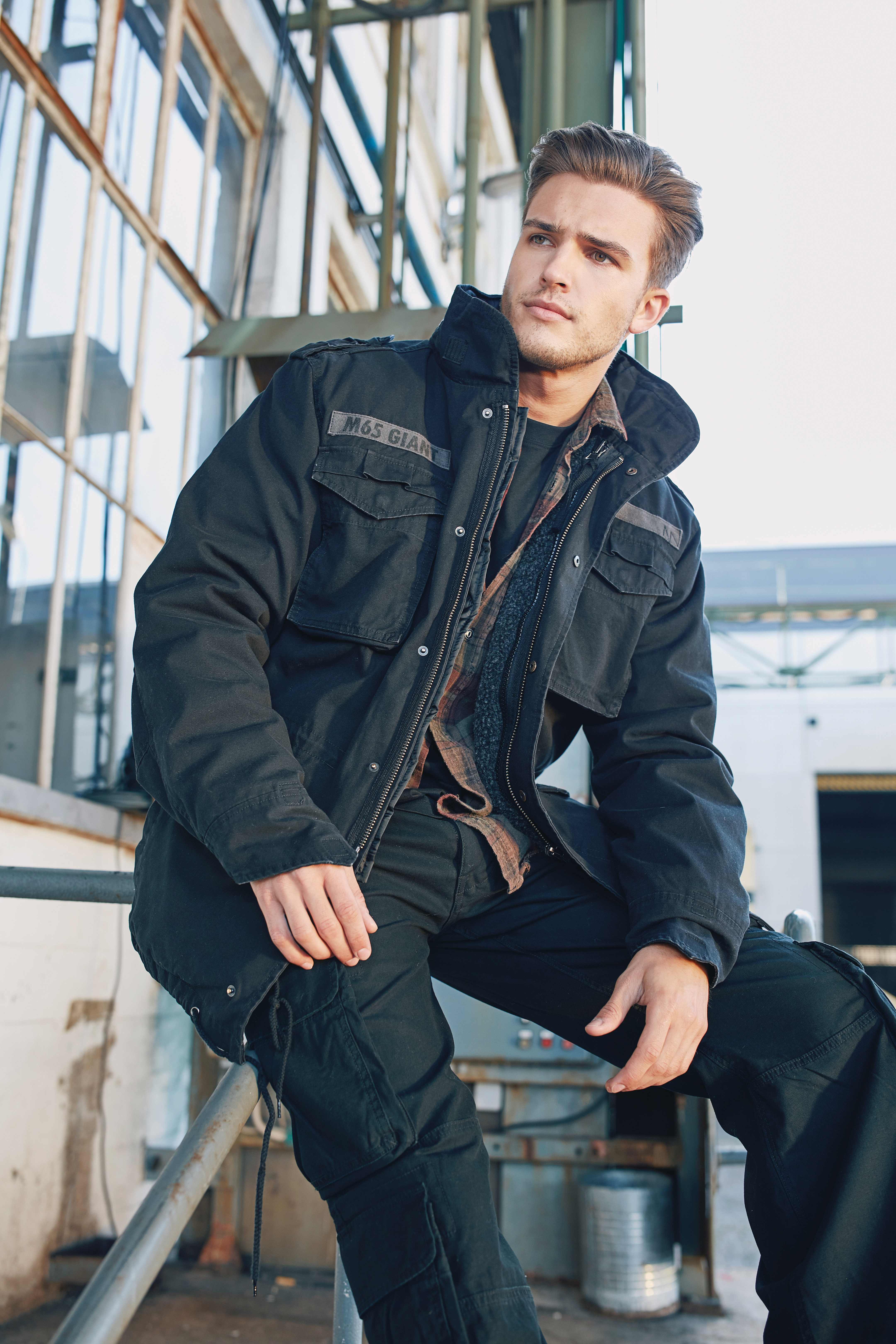 BUILD YOUR BRAND M65 Giant jacket Jacken personalisierbar